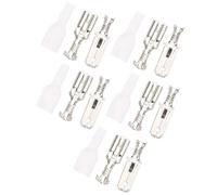 Fafeicy Spade Wire Terminals Kit Tin Plated Brass Crimp Connectors 200pcs 6.3mm with PE Insulating Sleeves for Machinery Electric Power Railway Shipbuilding Aviation