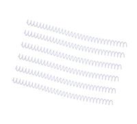 Fafeicy Spiral Binding Coil, Plastic Spines for Office Use, 20 Pcs 13mm Diameter Binding Rings for Organizing Papers and Files (White)