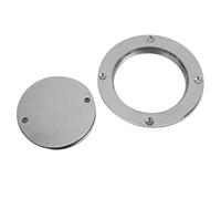 Fafeicy Stainless Steel Deck Plate 4in Round Deck Inspection 316 Mirror