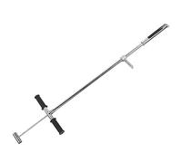 Fafeicy Stainless Steel Soil Sampler Probe 105cm with Foot Pedal 50mm Mouth Soil Test Kit for Garden Lawn Farm Plant Care Soil Analysis Tool