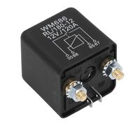 Fafeicy Starter Solenoid Relay, 12V 120A Starter Solenoid Replacement with Silver Plated Contacts ABS Copper, Compact Easy Install for ATV UTV Snowmobile Lawn Mower