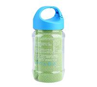 Fafeicy Super Breathable Towel, 100 * 30cm/39.37 * 11.81in Cool Towel for Sports Gym Workout, with Cooling Effect, Best for Yoga, Golf, Hiking (Grass Green)