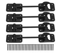 Fafeicy T Style Door Holder Catch, 4 Sets RV Trailer Door Fastener with 6 Inch Distance, ABS Material for Secure Door Holding in Campers and Motorhomes