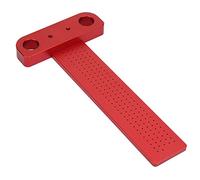 Fafeicy T Type Square Ruler, Aluminum Alloy, Precise Measurement Tool for Woodworking and Construction with T-Shaped Hole Design and Scale (-160)