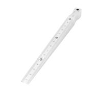 Fafeicy Taper Gage, Welding Feeler 1-15mm Stainless Steel Cr Plated Wear Proof with Clear Marked Scale, for Construction Railway Automotive Windshields