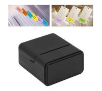 Fafeicy Thermal Label Printer, Portable Wireless BT Mini Printer Ingredient Labeling for Small Business Retail ABS Black 203dpi Built in 1200mAh Battery