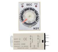 Fafeicy Time Control Switch 24V, Delay Timer Durable, Industrial Timer Relay Module Control Switch for 1S/3S/6S/10S/30S/60S with 8 Pins, Transparent Dial Adjustable, Long Lifespan, High (6S)