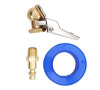Fafeicy Tire Air Chuck Heavy Duty Brass Lock On Tire Inflation Nozzle with 1/4 Inch FNPT Thread for Schrader Valve Trucks Buses Cars Bikes Motorcycles