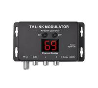 Fafeicy TM80 TV LINK Modulator, Compact RF Modulator for AV to RF Conversion, Share STB and DVD Across Rooms