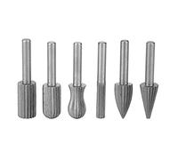 Fafeicy Tungsten Steel Burr Set 6-Piece, 6mm Shank Hardened Metal