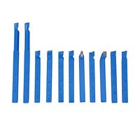 Fafeicy Turning Tool Set Carbide Tipped 11pcs High Hardness Lathe Tools for Fast Processing 8mm Tips General Semi-Automatic Automatic Lathes