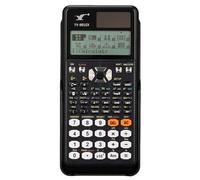 Fafeicy TY-991EX Scientific Calculator 552 Function HD Display Dual Power Solar Battery with Protective Cover for Students Teachers Engineers (black)