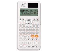Fafeicy TY-991EX Scientific Calculator 552 Function HD Display Dual Power Solar Battery with Protective Cover for Students Teachers Engineers (white)