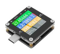 Fafeicy Type C Power Meter 0-50V 6.5A Fast Charging Protocol Tester | ABS Shell, 0-325W Digital Multimeter for QC PD AFC FCP SCP, IPS 262K Color Display, Battery Capacity Analyzer