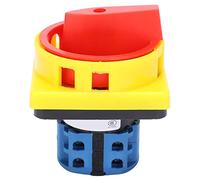 Fafeicy Universal Changeover Switch, PC Retardant Material High Temperature Silver Alloy Contacts 1M Mechanical Life /8A 380V/5A IP40