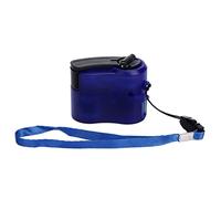 Fafeicy USB Hand Crank Phone Charger ABS Manual Emergency Charger 5V 600mA with LED Light Standard USB Output for Outdoor Travel Hiking Camping Mobile Phone Tablet (Blue)