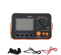 Fafeicy VC480C+ Digital Milliohmmeter 0.01mOhm-2kOhm 6-Gear 4-Wire Low Resistance Tester, with Backlight LCD Display and Data Retention for Low Resistance Test