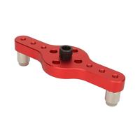 Fafeicy Vertical Pocket Hole Jig, Dowelling Self Centering Drill for Woodworking, Aluminum Alloy Easy to Use, Multifunctional with High Efficiency and Accuracy (Red)