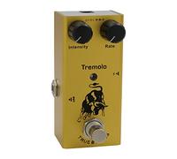 Fafeicy Vintage Overdrive Guitar Effect Pedal Drive Crunch Distortion Mini Boost Pedal with LED Indicator 10 Types of Effects for Electric Guitars (Yellow)