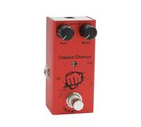 Fafeicy Vintage Overdrive Guitar Effect Pedal Drive Crunch Distortion Mini Boost Pedal with LED Indicator 10 Types of Effects for Electric Guitars (Red)