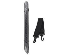 Fafeicy Violin Viola Cello Bow Case Carbon Fiber Hard Shell Protective Storage with Adjustable Shoulder Strap Lightweight Travel Carrier for Musicians