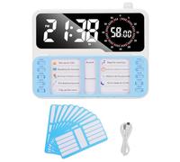 Fafeicy Visual ADHD Timer with Alarm Countdown Digital Clock Chore Chart