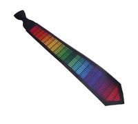 Fafeicy Voice Activated LED Tie Glow in the Dark Light Up Tie with 5 Lighting Modes for Parties Concerts Halloween Christmas Costume Events Men Women Adult Party Accessories