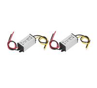 Fafeicy Voltage Converter, Aluminum Alloy Voltage Reduction Converter 8V to 50V DC to 5V 3A 15W, 91% Efficiency IP68 Low Heat for Car Ship Yacht Railway Aviation