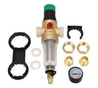 Fafeicy Water Pressure Regulator, 1in DN25 Brass Home Water Pressure Reducing Valve 1-6bar Adjustment for Stable Household Water Supply System Protection