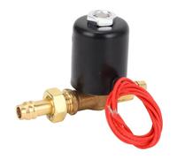Fafeicy Welding Solenoid Valve Gas Liquid Control Valve 0 to 0.8mpa for Water Air Oil Gas with Brass Material