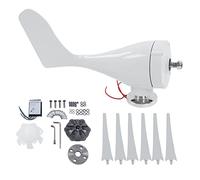 Fafeicy Wind Generator Kit 200W with Electromagnetic Braking, 6 Blade Nylon Fiber Vertical Wind, Auto Yaw Controller for Solar Hybrid System Home Farm Marine (DC24V)