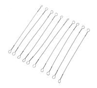 Fafeicy Wire Saw Blade 10 Pack Mini Sawing Strips High Carbon Steel Wire Blade Woodwork Cutting Replacement 150mm for Coping Saw Frame Fine Curve Cutting Soft Wood Plastic Acrylic Rubber