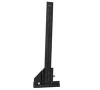 Fafeicy Woodworking Scriber Ruler, Aluminium Alloy T Square Marking Gauge for Carpenter Layout Measuring Scribing Tool, Precision Woodworking Layout Tool