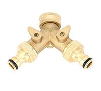 Fafeicy Y Type Plug for Hose Connection, Brass Material, Wear Resistant Design, Easy Install for Industrial Use and Flexible Pipe Connections
