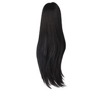 Fafeims 1/3 Ball Jointed Doll Wig Glossy High Temperature Silk Natural Scalp Alignment for Kids Adult, Soft Ball Jointed Doll Wig for DIY Making (Black)