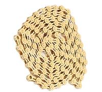 Fafeims 116 Left Semi -hollow Bicycle Chain Fast Action Installation for 8 Speed Mountain Bike Golden Color