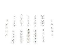 Fafeims 12 Kinds Mini USB SMD Connector Pack, High Efficiency Industrial Control Components for DIY Projects, Stainless Steel, 60Pcs Total