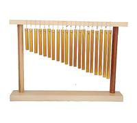 Fafeims 20-Tone Wind Chimes Durable Wooden Frame Table Percussion Instrument for Kids + Hammer, Music Training