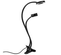 Fafeims 2in1 LED Fill Light with 360-Degree Phone Holder for Video Recording and Selfies, Compact Design, Black