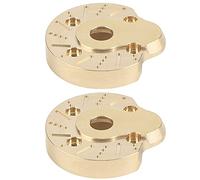 Fafeims 2pcs Brass Heavy Weight for RC Crawler, Upgrade Parts to Improve Stability and Handling, with Strong Anti Rust Material, Fit for Axial SCX10 III AXI03007 and Capra AXI232006