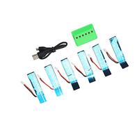 Fafeims 3.7V 520mAh 30C Lithium Battery with Charger for XK K110S Remote Control Helicopter Spare Parts