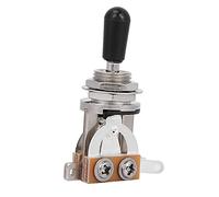 Fafeims 3 Way Guitar Toggle Switch, Noise Free Pickup Selector for LP Electric Guitar, with Replaceable Switch Tip, for Learner Player (Black)