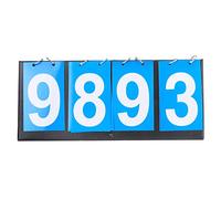 Fafeims 4-Digit Football Scoreboard 4 Digit Sports Score Keeper 4 Digit Scoreboard for Sports Versatile Usage for Table Tennis Badminton Basketball Volleyball with Double-sided Printing