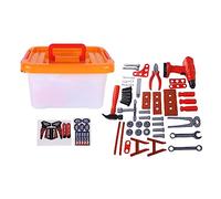 Fafeims 42pcs Kids Simulation Repair Tool Set, Pretend Play Toy with Hammer Wrench Electric Drill, for Children Toolbox Set and Practical Skills Learning