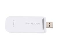 Fafeims 4G LTE WiFi Modem for Travel, High Speed Network, 8 Connected Devices, USB Power Supply, SIM Card Slot, ABS Material, Black, Multiple Device Connectivity, Stable Signal, Enhanced (White)