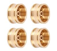 Fafeims 4PCS Brass RC Wheel Hub Rim, Heavy Weight for Improved Traction and Stability, with Easy Installation, for AXIAL SCX30 1/30 RC Crawler Car