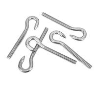 Fafeims 5Pcs Screw Hook, Stainless Steel High Hardness Circular Hook with Uniform Thread, for Electronic Equipment Chemical Industry Mechanical Furniture (M8)