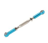 Fafeims 6 Pcs 81mm Adjustable Aluminum Servo Links Tie Rod Set, RC Car Accessories with 5 Colors for EPX HSP ZD Racing HPI Truck Buggy Truggy RC 1 10 Upgrade Parts (Blue)
