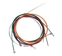 Fafeims 6Pcs Guitar Strings, Rust Proof Copper Alloy Professional Acoustic Guitar Strings for Long Lifespan, with Easy Playing Smooth Performance for Music Partners