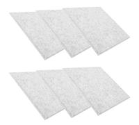 Fafeims 6Pcs Sound Absorbing Board, Acoustic Polyester Fiber Soundproof Panels for Echo Reduction, with High Strength and Retardant, Suitable for Recording Studio, Home Theater, Office (Silver Gray)